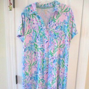 Lilly Pulitzer UPF 50+ Dune Dress in Women's Xtra Large